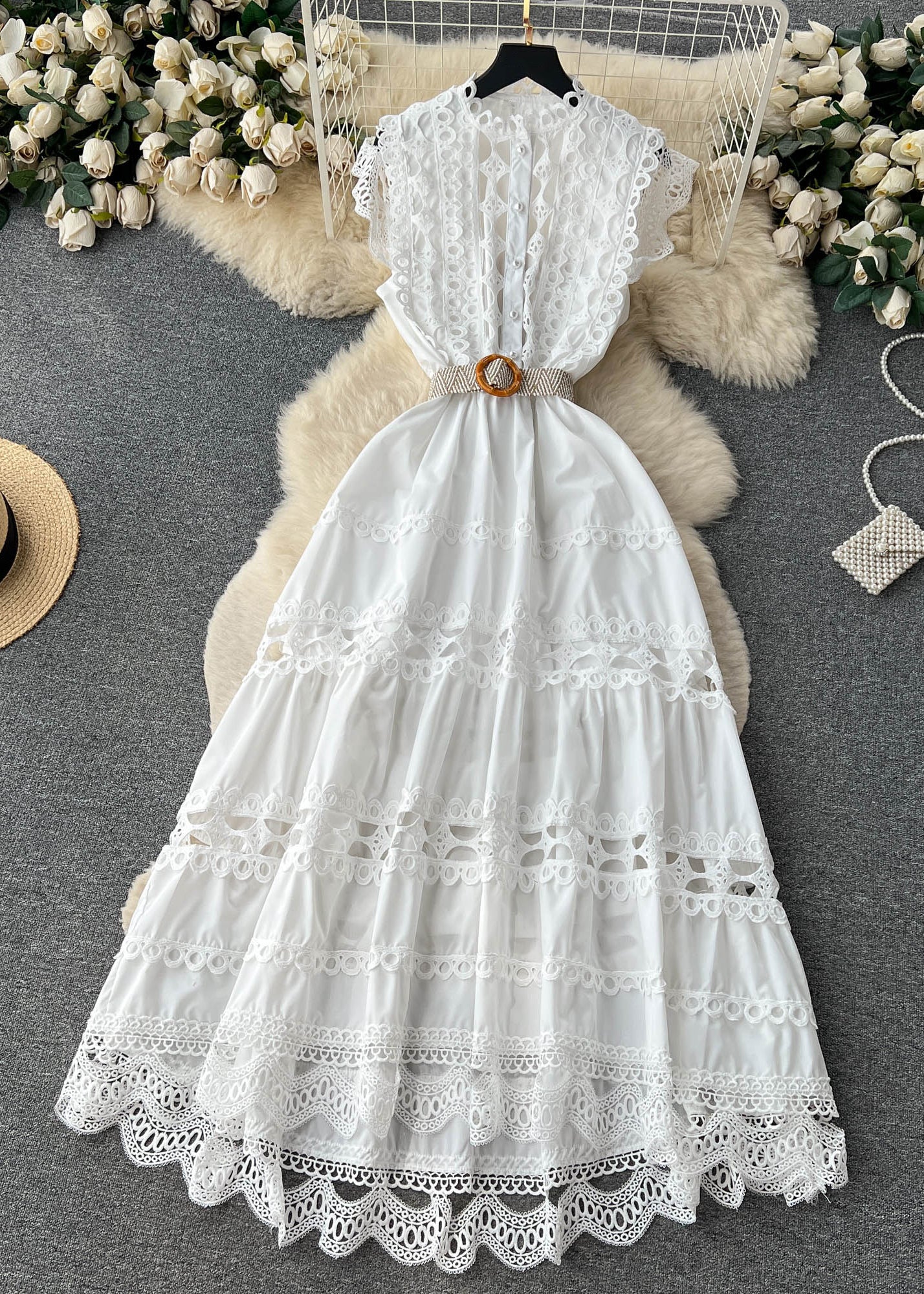 A Vintage Style Dress with Delicate Timeless Details