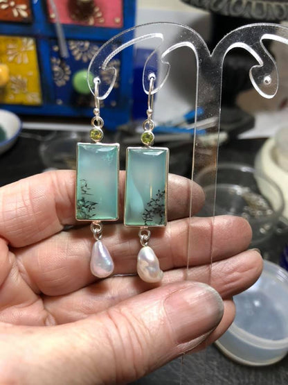 Håndlavet vintage Perle Ørering