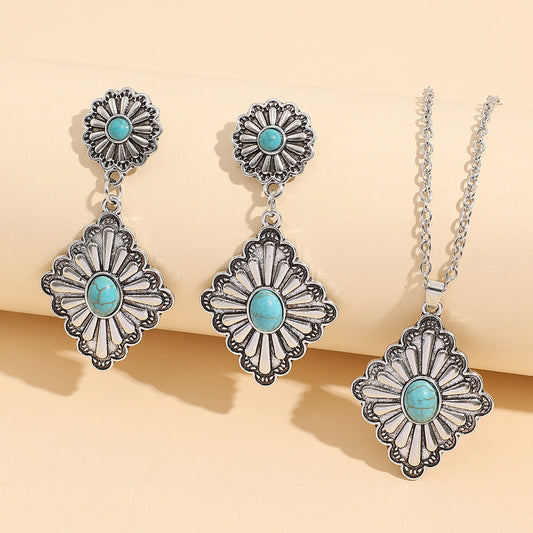 Håndlavet vintage Sølv Smykkesæt