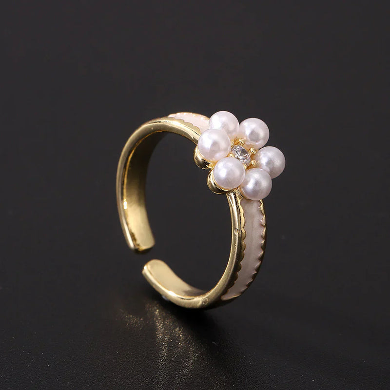 Håndlavet vintage Perle Ring
