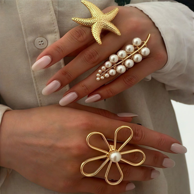 Håndlavet vintage Perle Ring