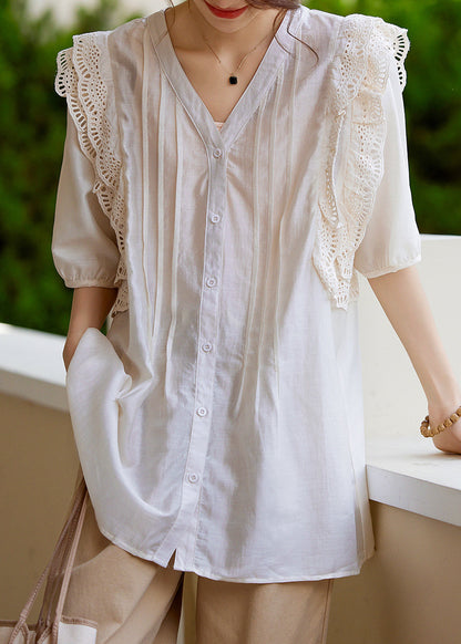 A Vintage Style Shirt with Delicate Timeless Details