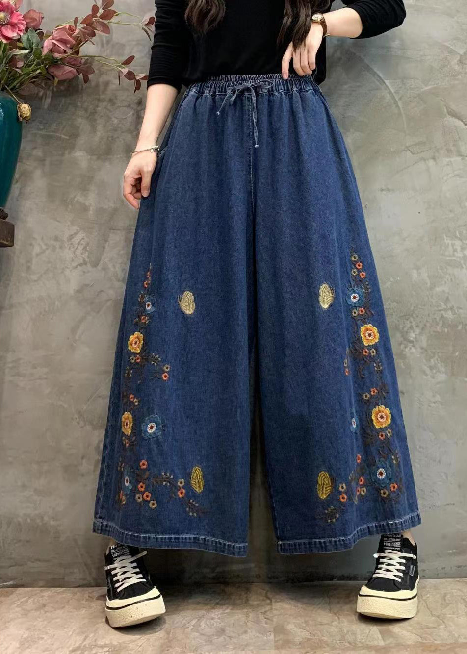 A Vintage Style Pants with Delicate Timeless Details