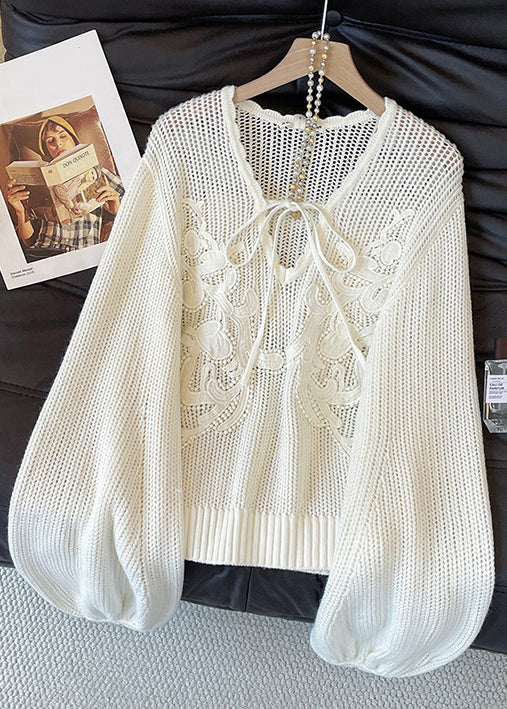 A Vintage Style Sweater with Delicate Timeless Details