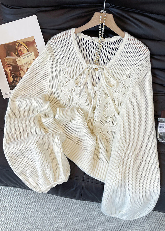 A Vintage Style Sweater with Delicate Timeless Details