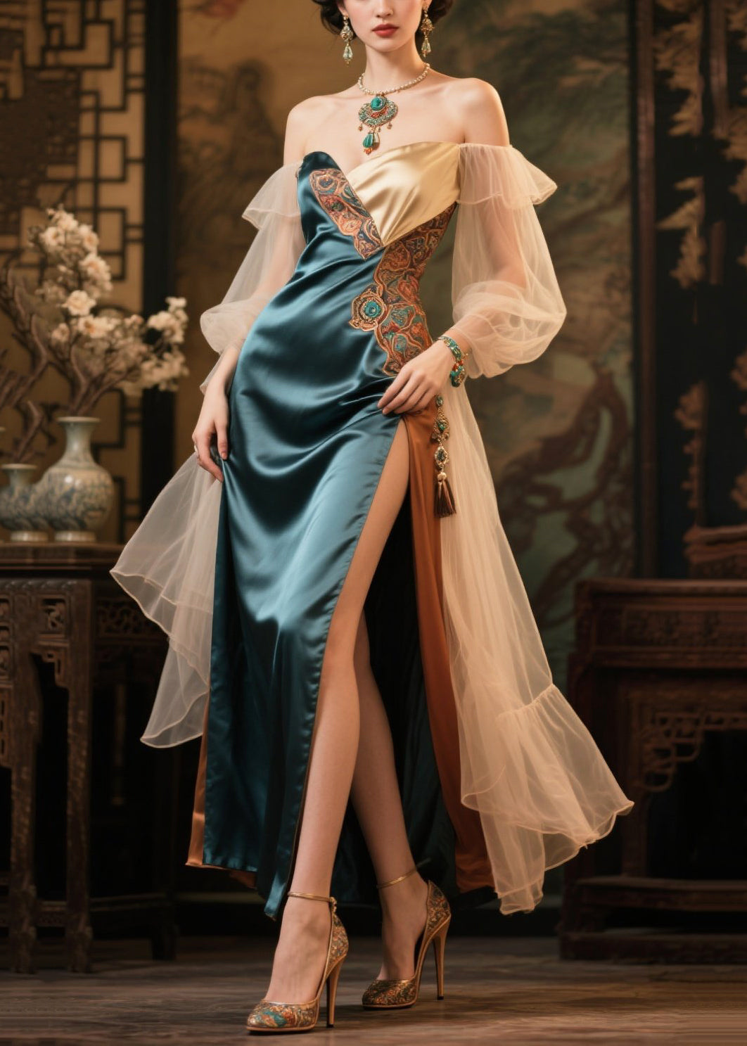 A Vintage Style Dress with Delicate Timeless Details