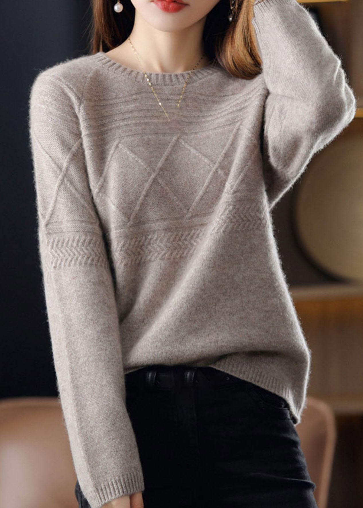 A Vintage Style Sweater with Delicate Timeless Details