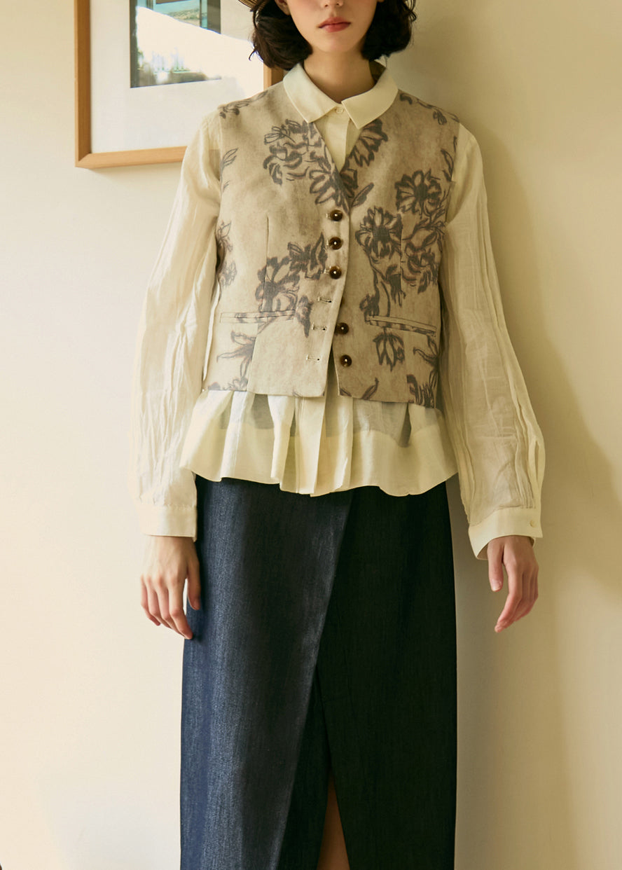 A Vintage Style Shirt with Delicate Timeless Details
