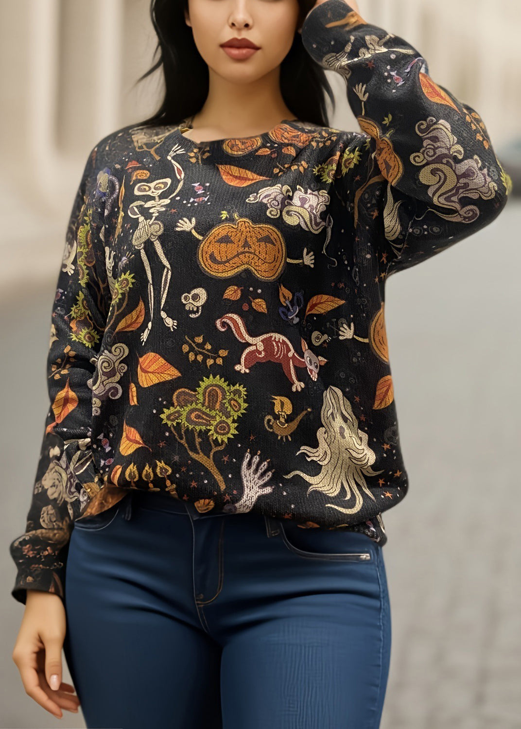 A Vintage Style Sweater with Delicate Timeless Details