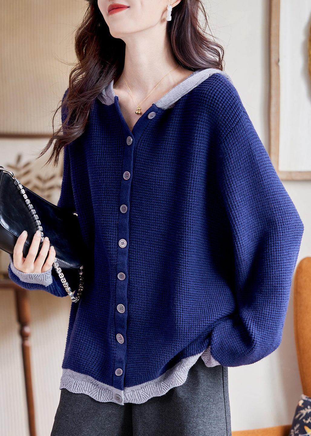 A Vintage Style Cardigan with Delicate Timeless Details