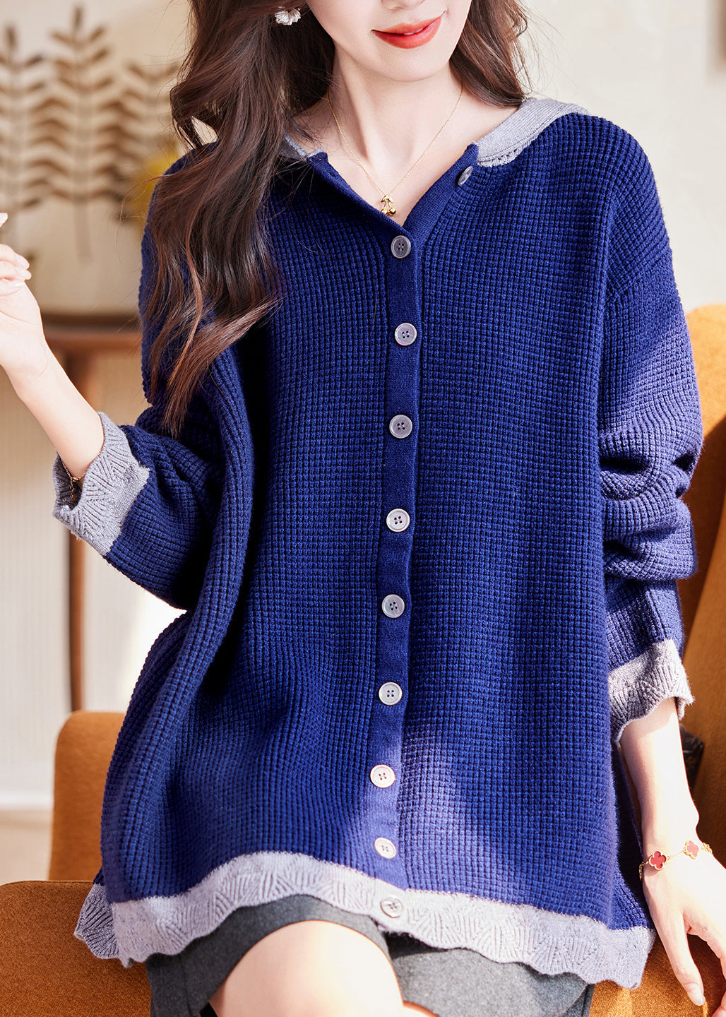 A Vintage Style Cardigan with Delicate Timeless Details