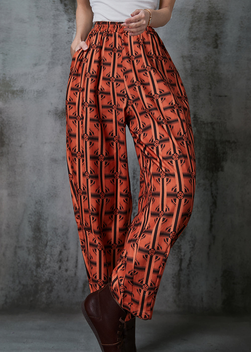 A Vintage Style Pants with Delicate Timeless Details