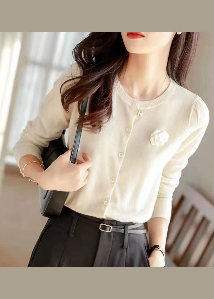 A Vintage Style Cardigan with Delicate Timeless Details