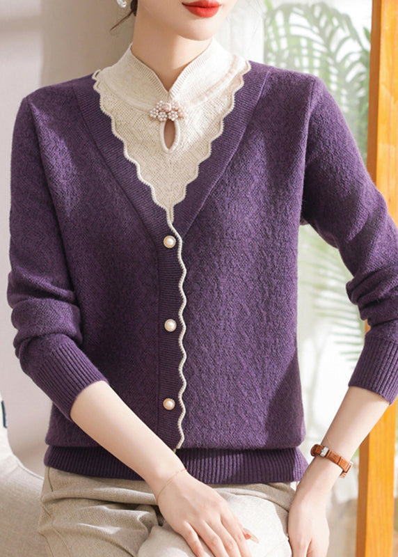 A Vintage Style Sweater with Delicate Timeless Details