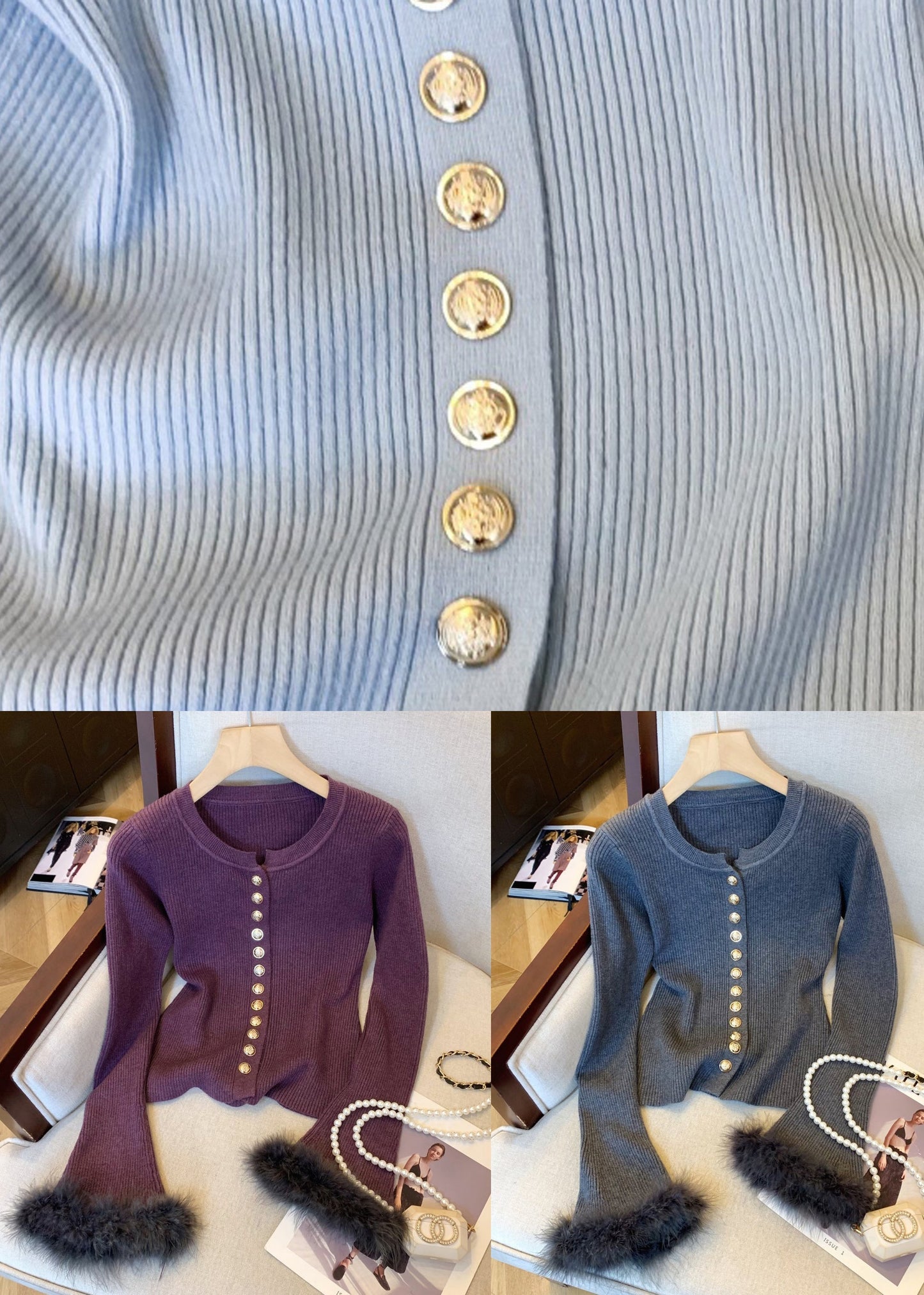 Classic Vintage Sweater with a Flattering Fit