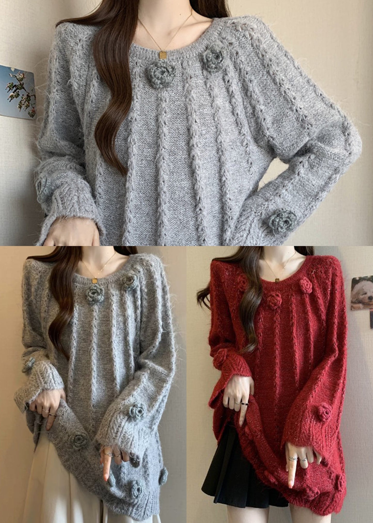 A Vintage Style Sweater with Delicate Timeless Details