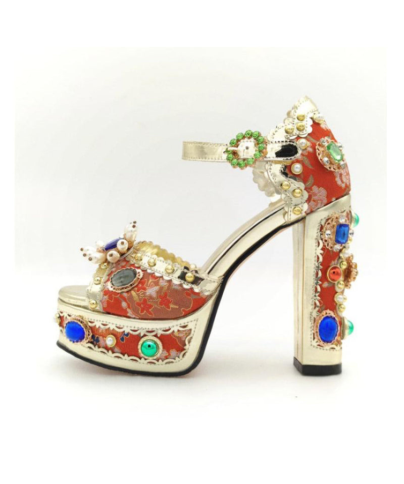 Chic Orthopedic Heels with Unique Design