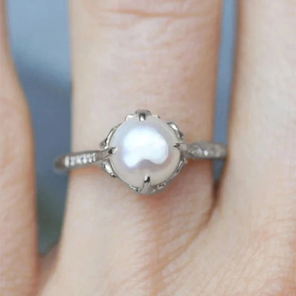 Smuk Perle Ring med unik stil