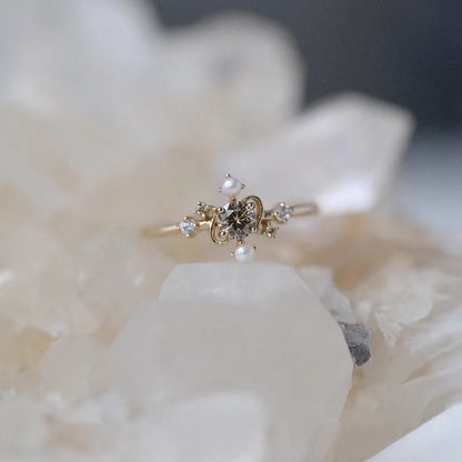 Charmerende Perle Ring til enhver lejlighed