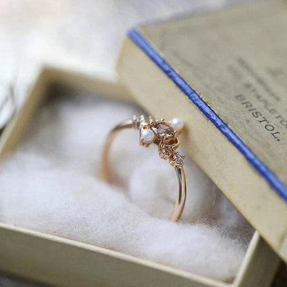 Charmerende Perle Ring til enhver lejlighed