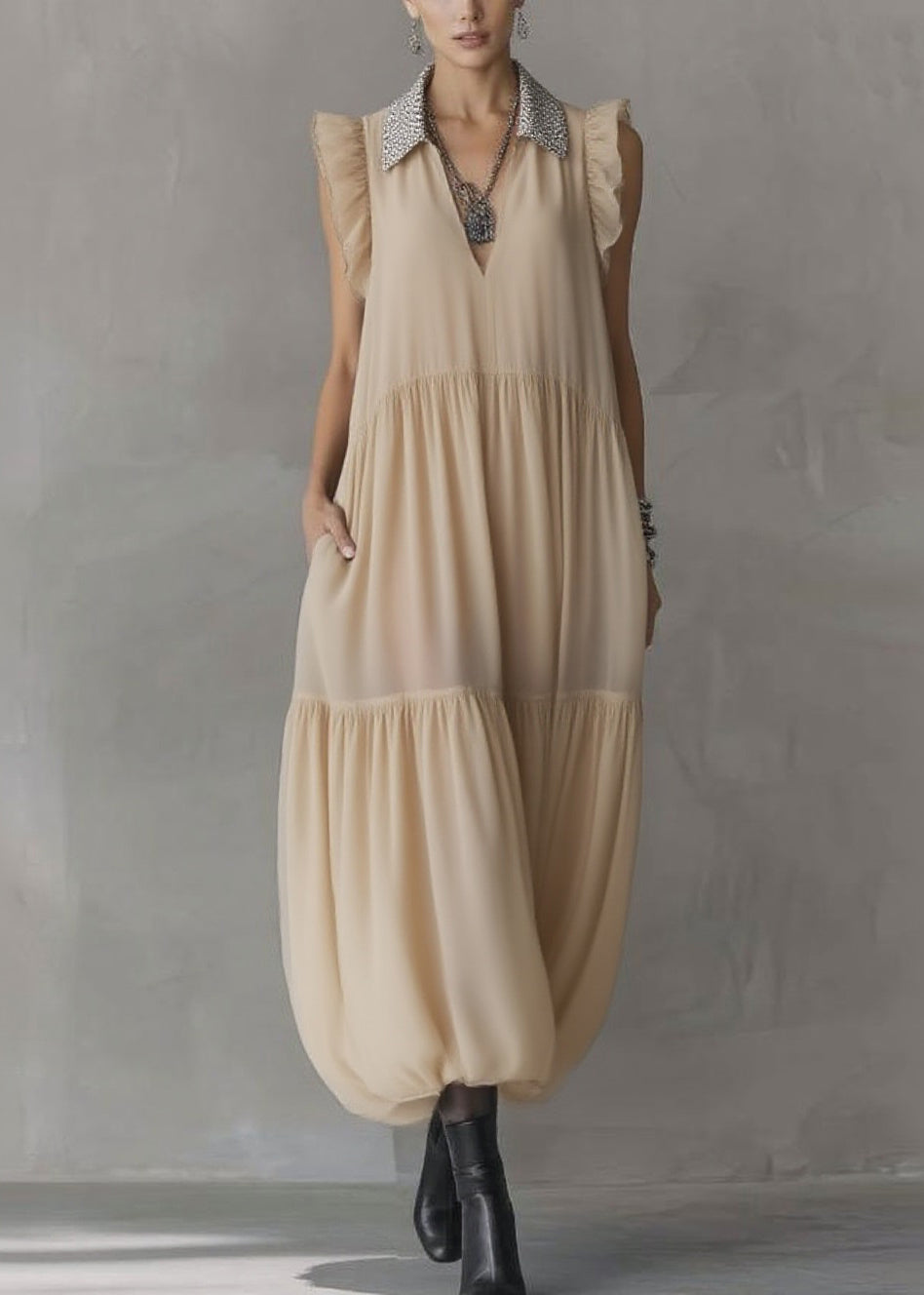 A Vintage Style Dress with Delicate Timeless Details