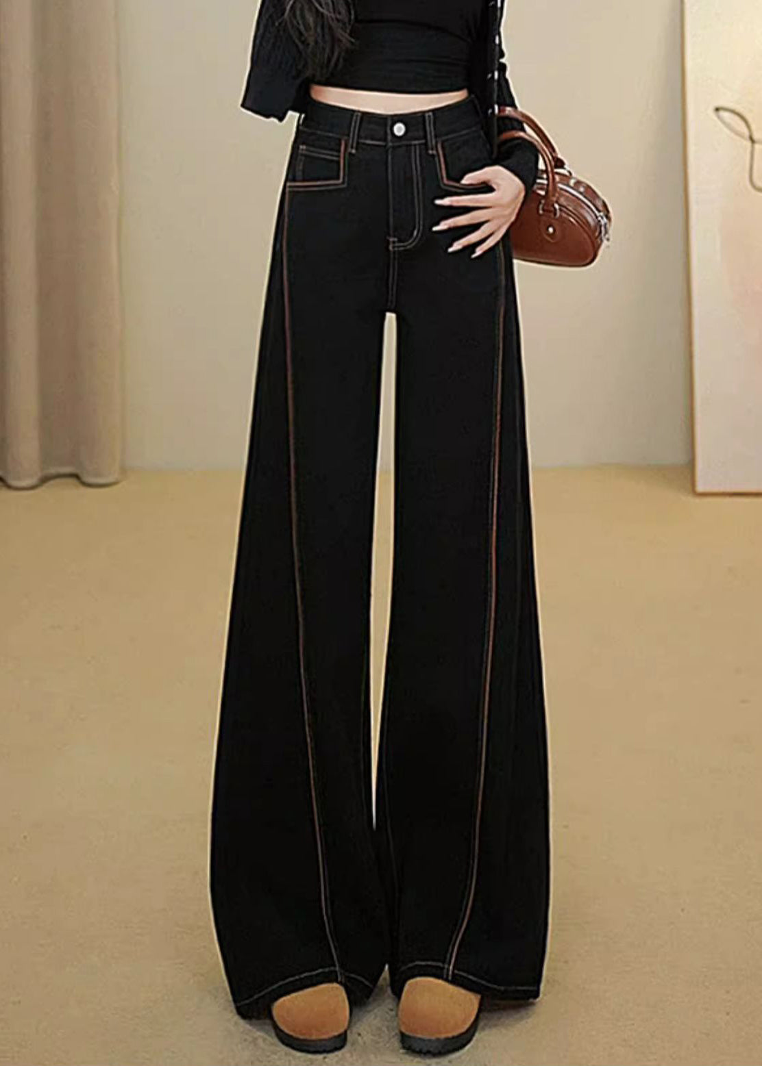 A Vintage Style Pants with Delicate Timeless Details