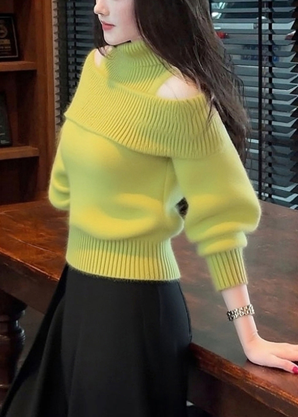 A Vintage Style Sweater with Delicate Timeless Details