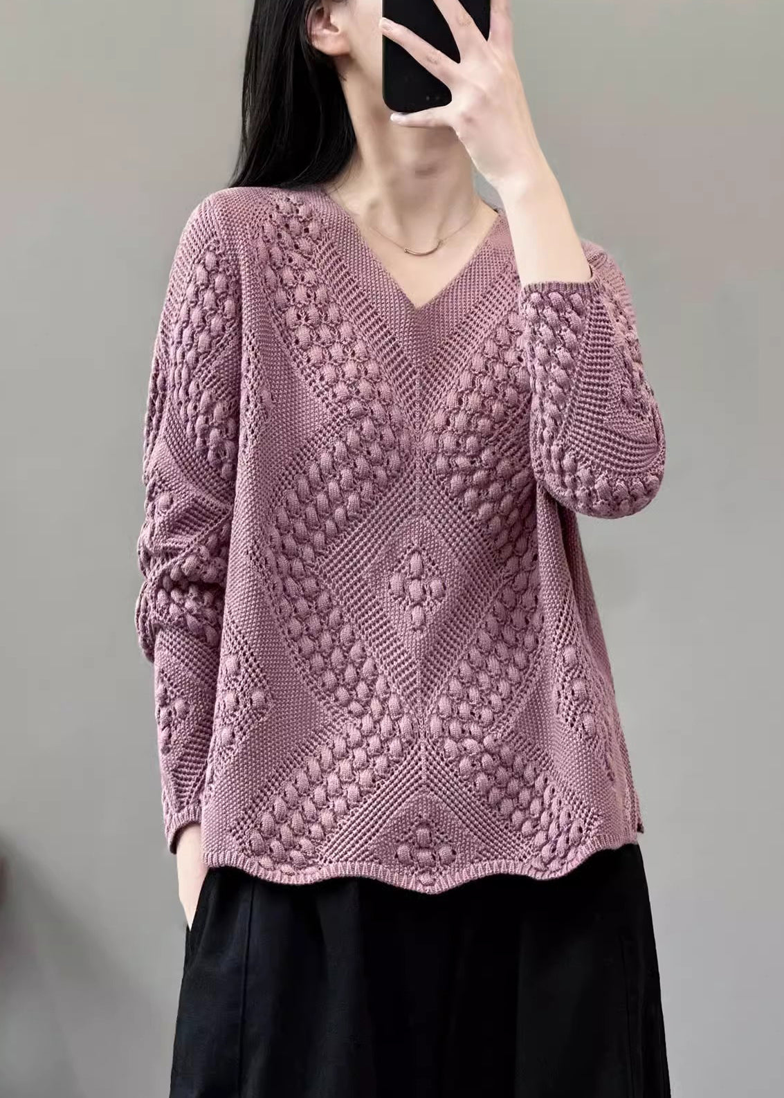 Classic Vintage Sweater with a Flattering Fit