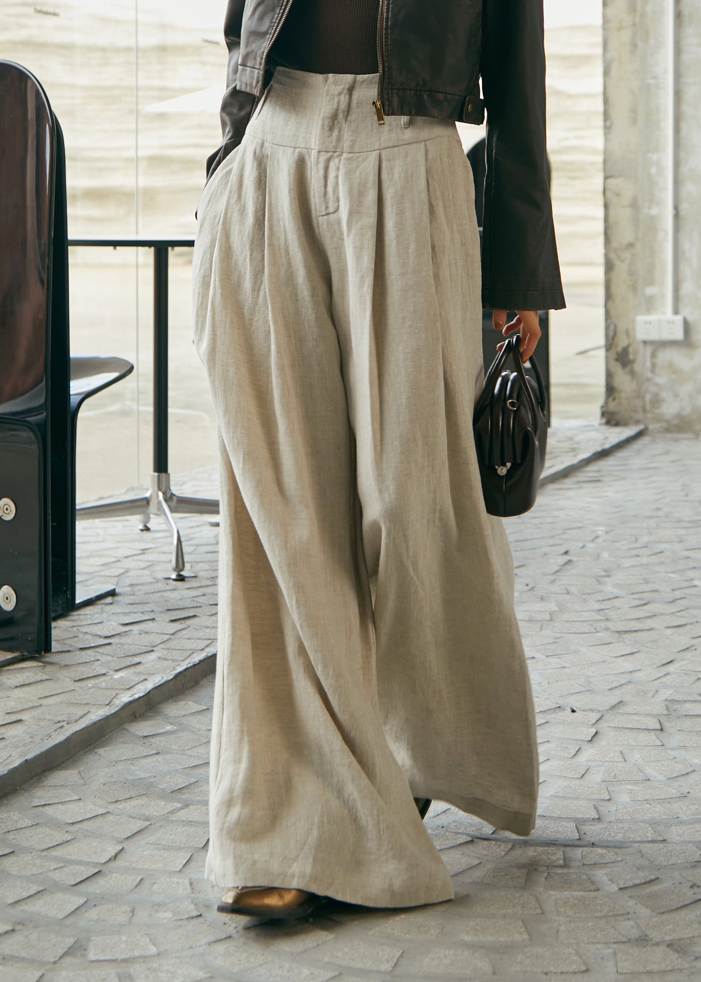 A Vintage Style Pants with Delicate Timeless Details