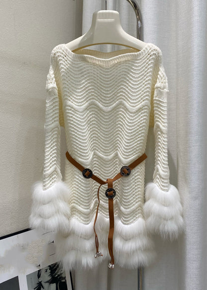 A Vintage Style Sweater with Delicate Timeless Details
