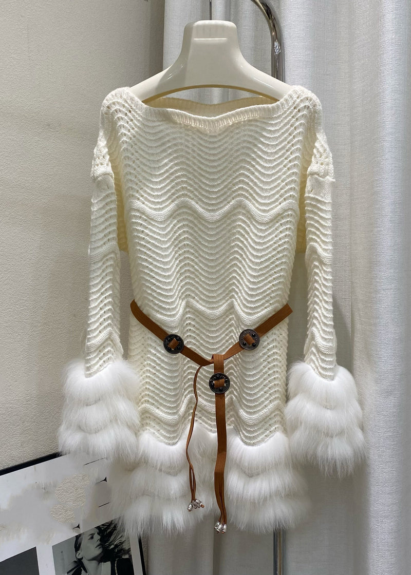 A Vintage Style Sweater with Delicate Timeless Details