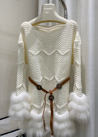 A Vintage Style Sweater with Delicate Timeless Details