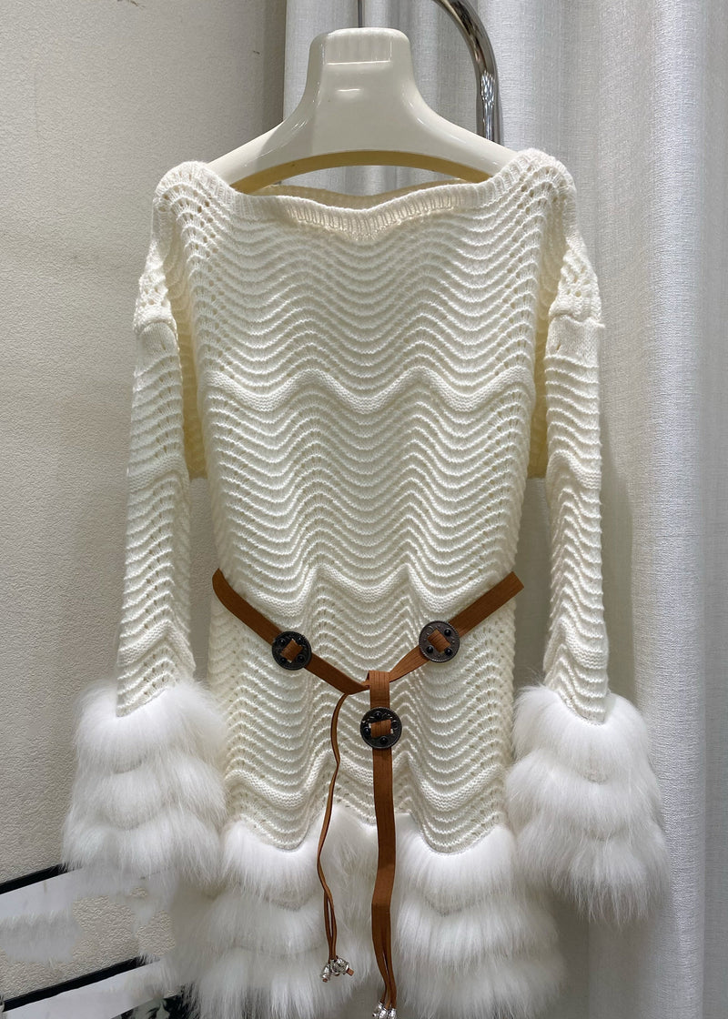 A Vintage Style Sweater with Delicate Timeless Details