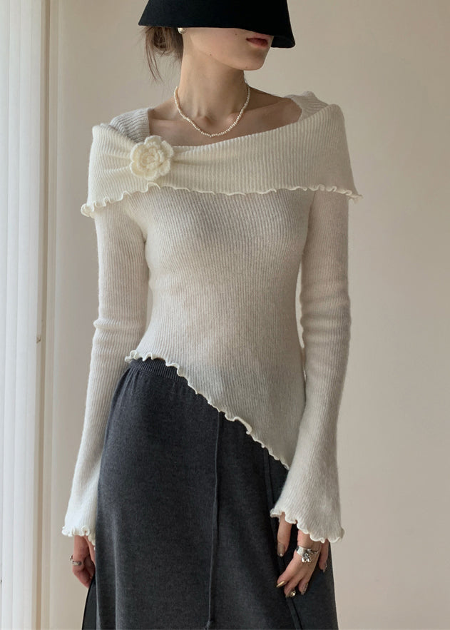 A Vintage Style Sweater with Delicate Timeless Details