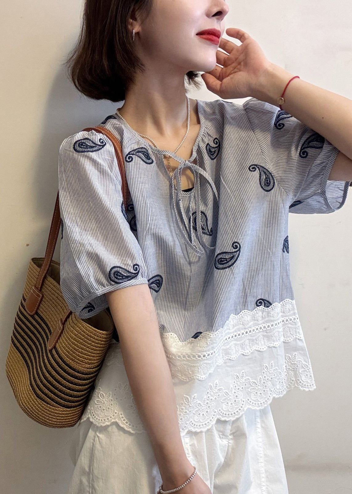 A Vintage Style Blouse with Delicate Timeless Details