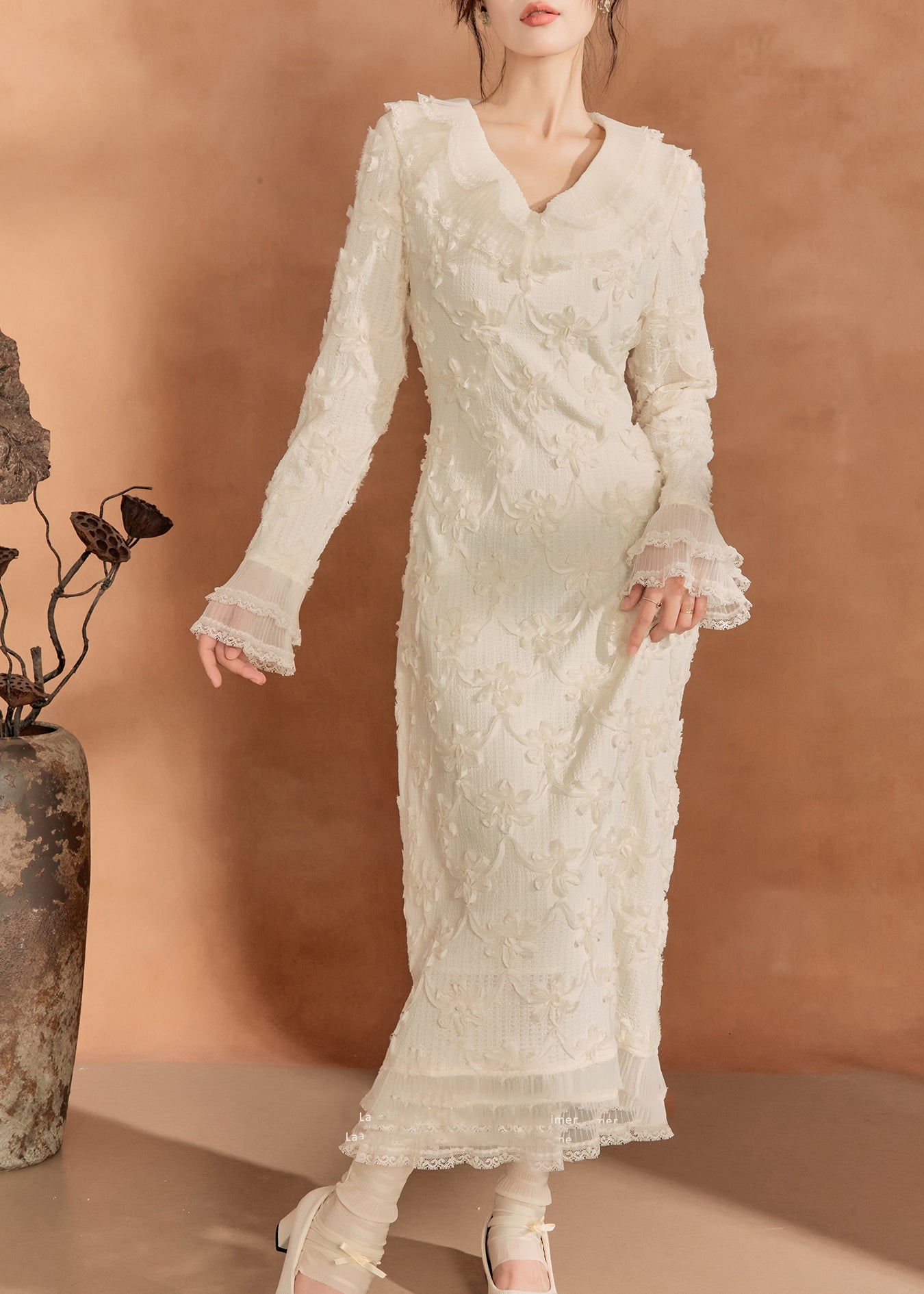 A Vintage Style Dress with Delicate Timeless Details