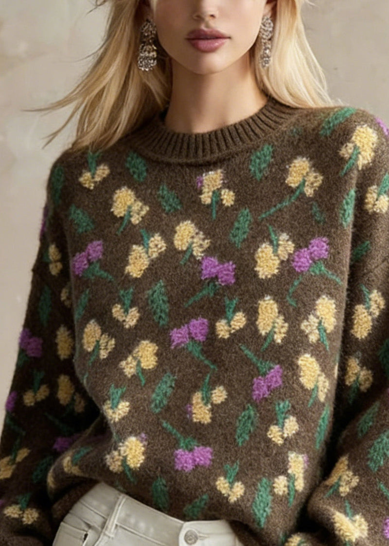 A Vintage Style Sweater with Delicate Timeless Details