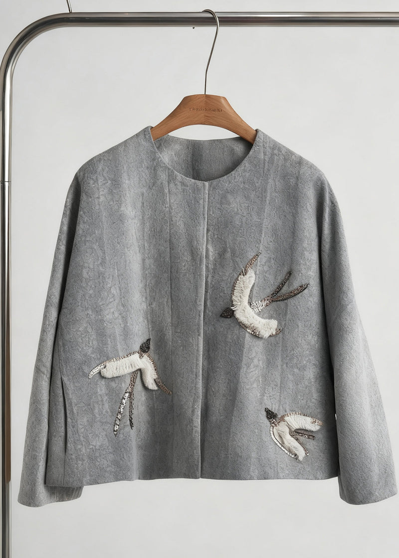 A Vintage Style Coat with Delicate Timeless Details
