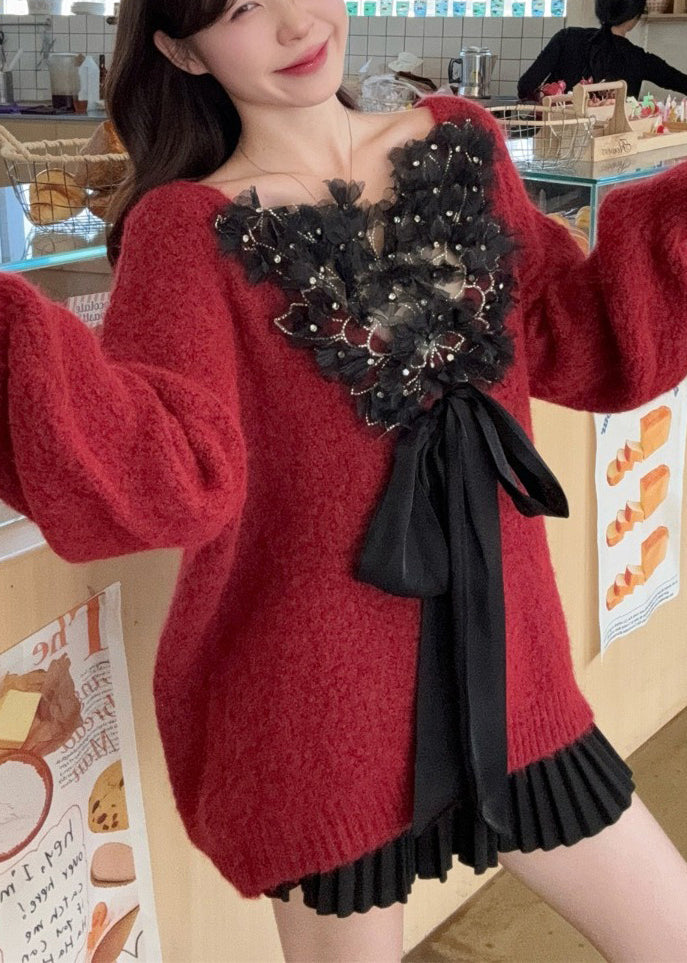 A Vintage Style Sweater with Delicate Timeless Details