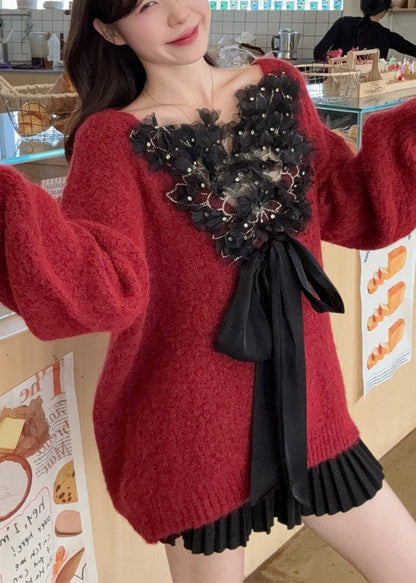 A Vintage Style Sweater with Delicate Timeless Details