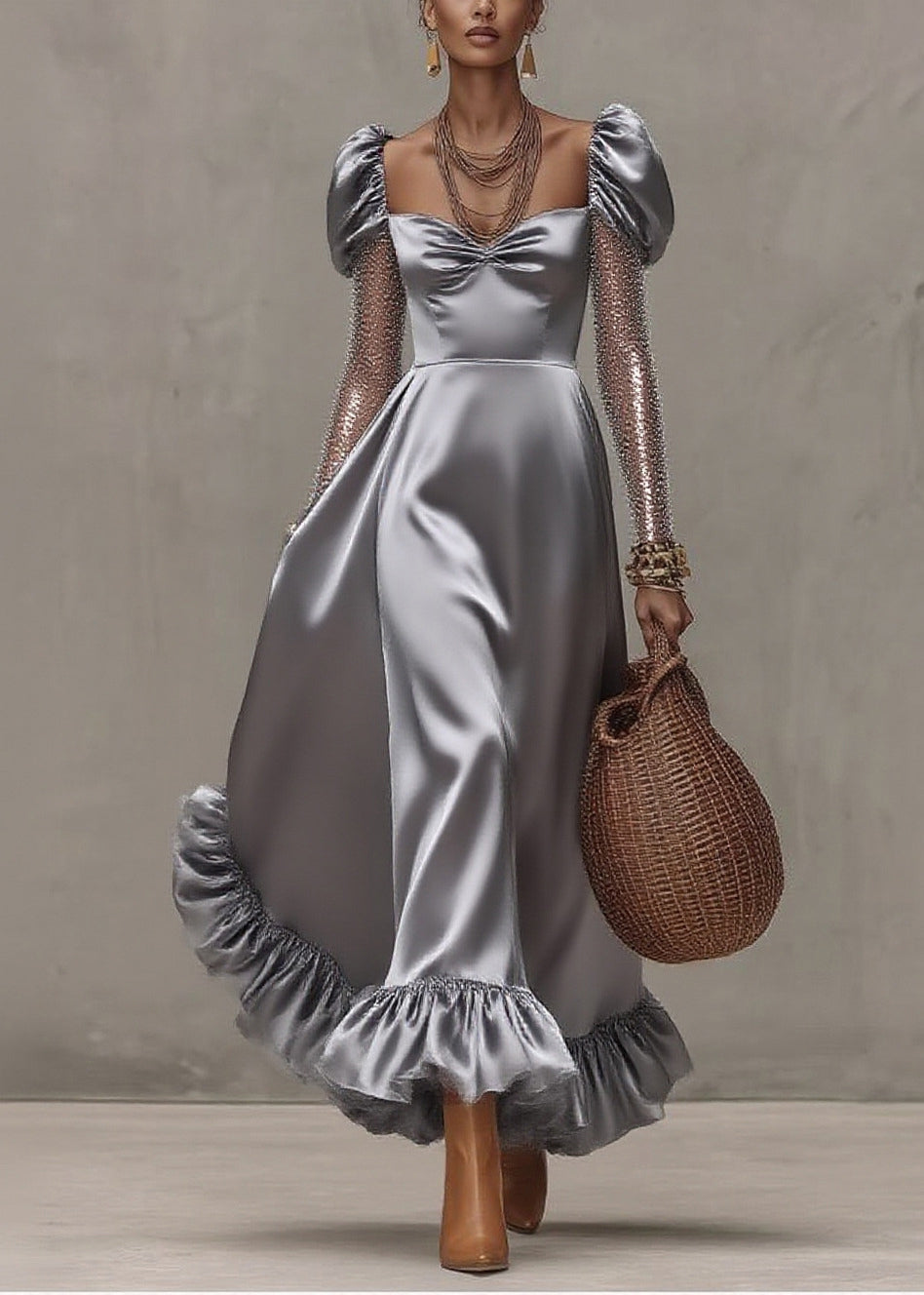 A Vintage Style Dress with Delicate Timeless Details