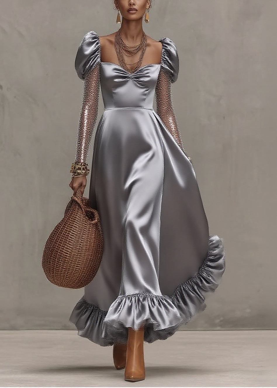 A Vintage Style Dress with Delicate Timeless Details