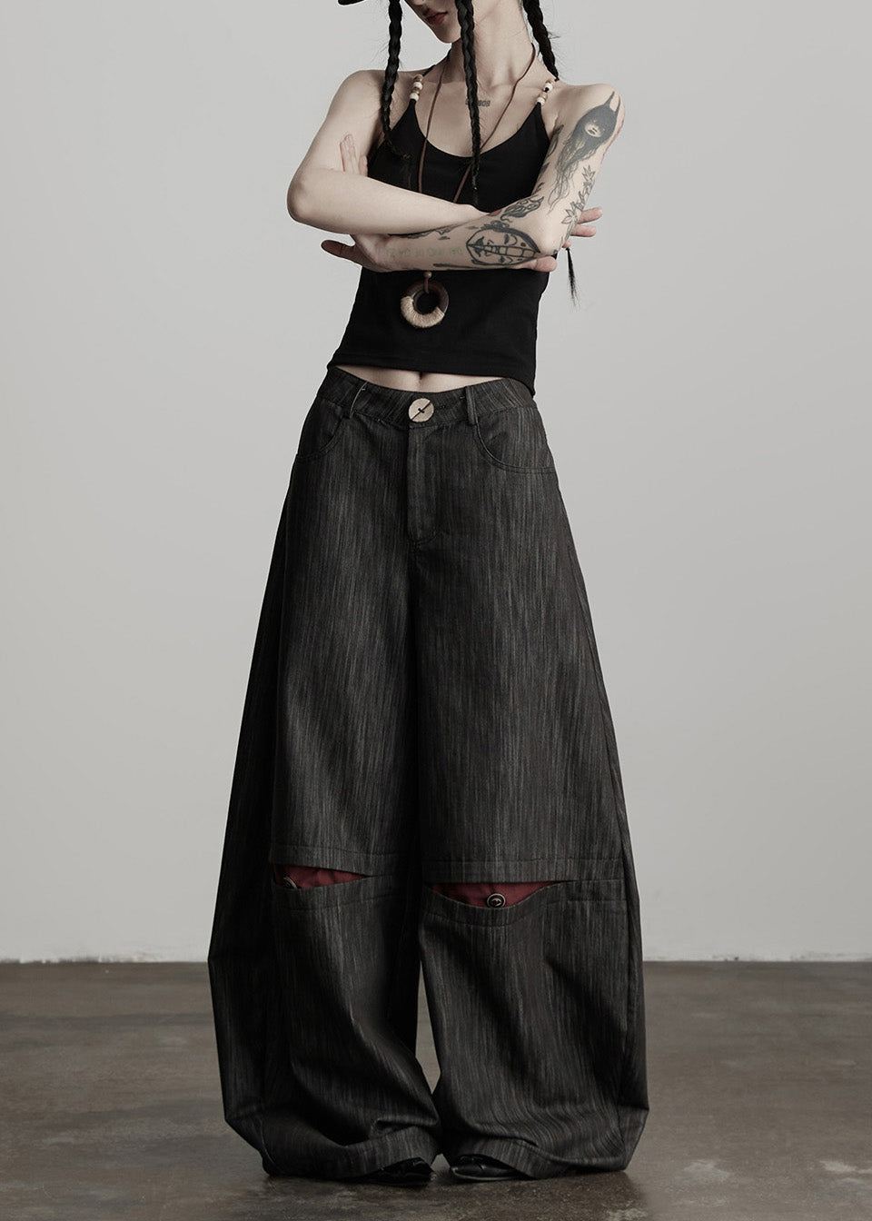 A Vintage Style Pants with Delicate Timeless Details