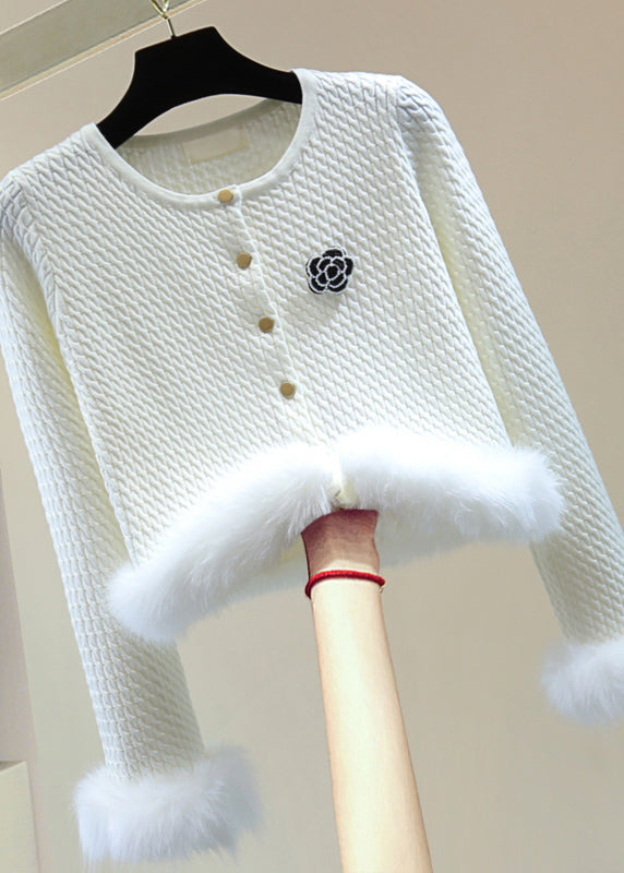 A Vintage Style Sweater with Delicate Timeless Details