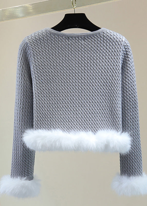 A Vintage Style Sweater with Delicate Timeless Details