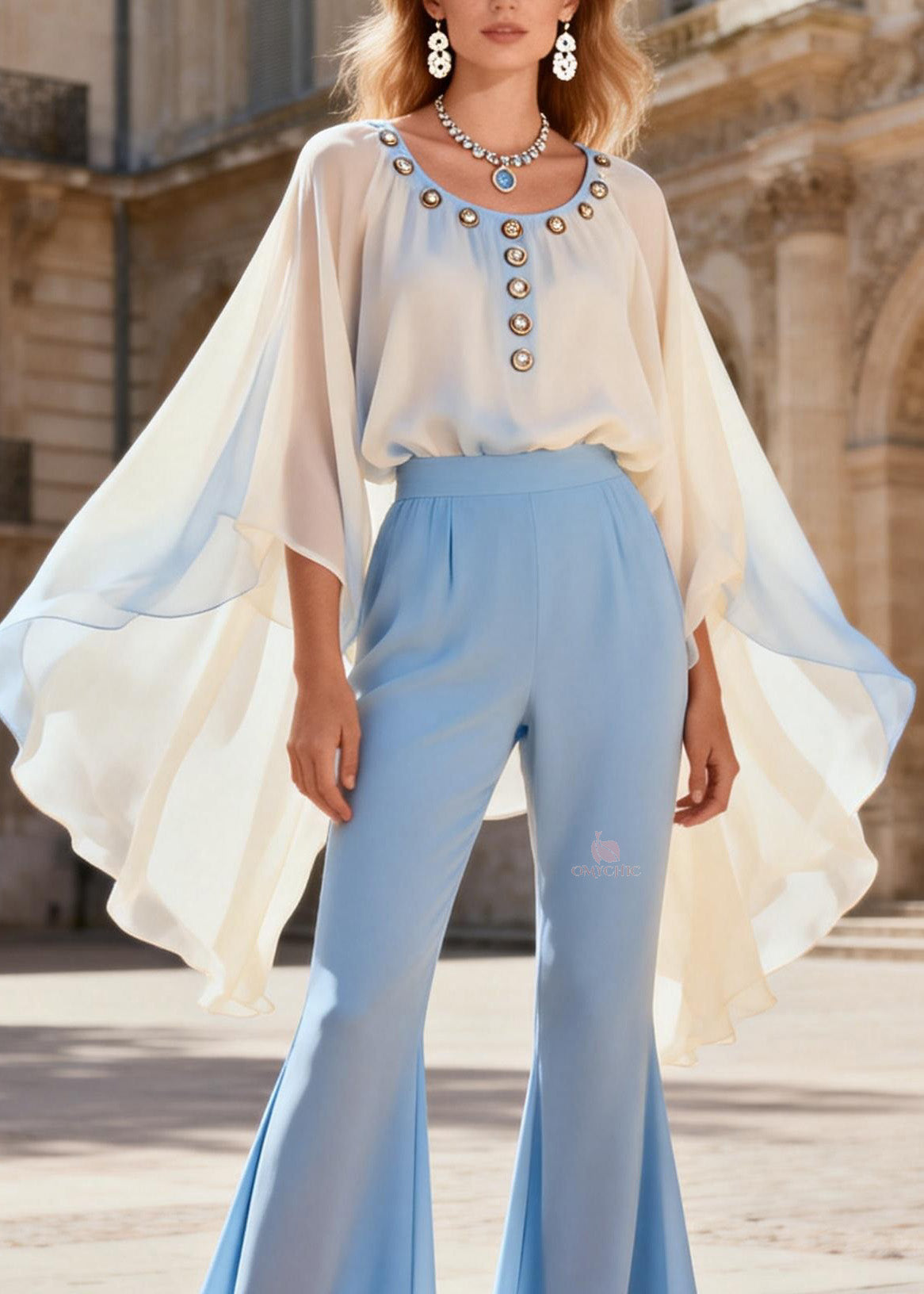 A Vintage Style Pants with Delicate Timeless Details
