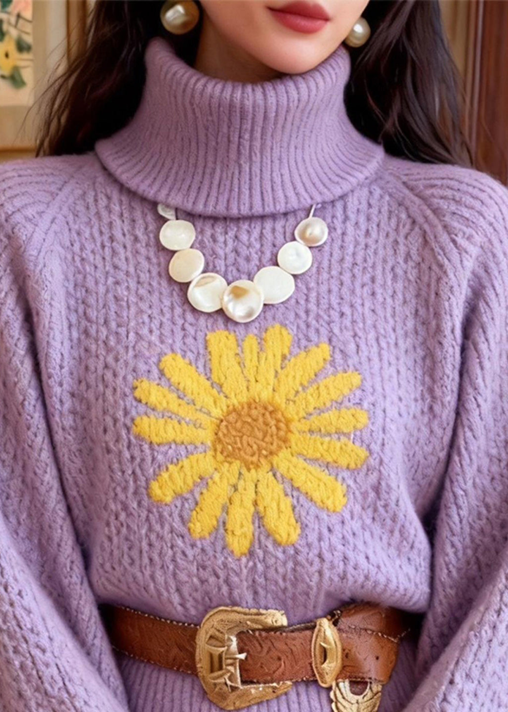 Vintage Inspired Sweater with a Contemporary Edge