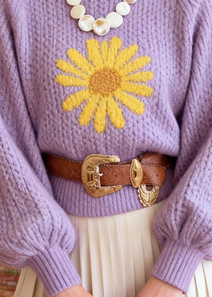 A Vintage Style Sweater with Delicate Timeless Details