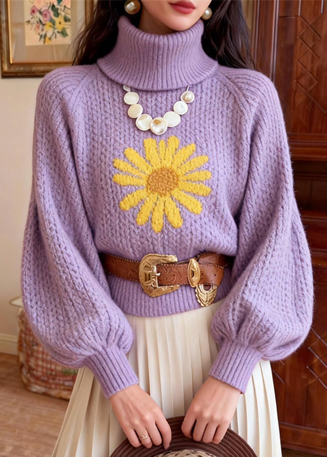Vintage Inspired Sweater with a Contemporary Edge