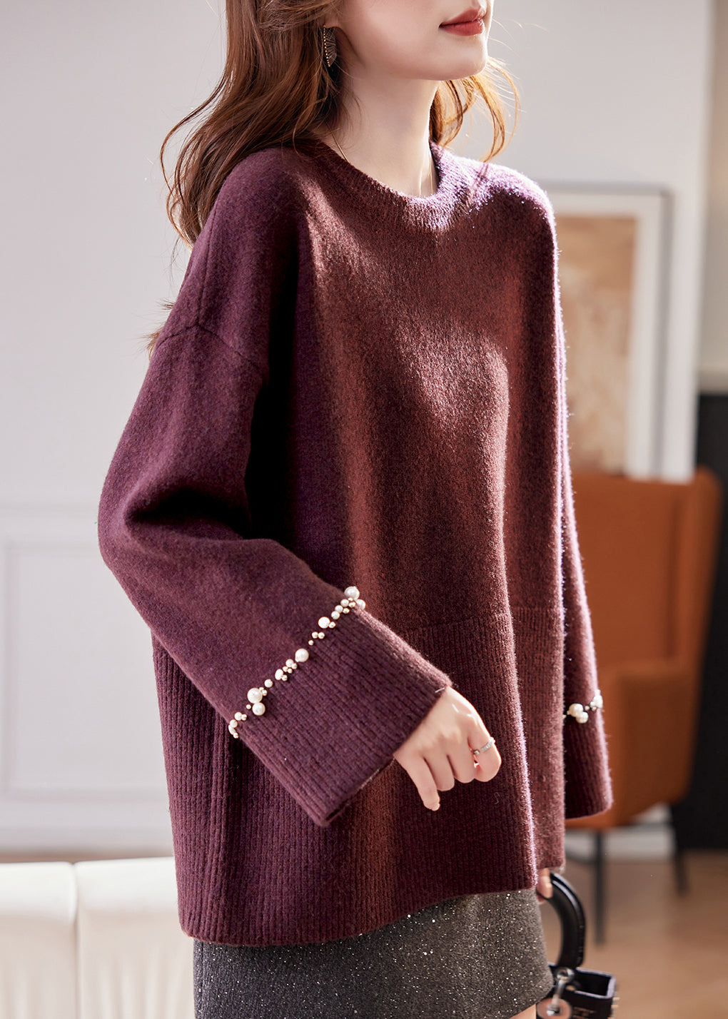 A Vintage Style Sweater with Delicate Timeless Details